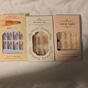 3 False Nails Set - Gel Fantasy and Beautiful Nail